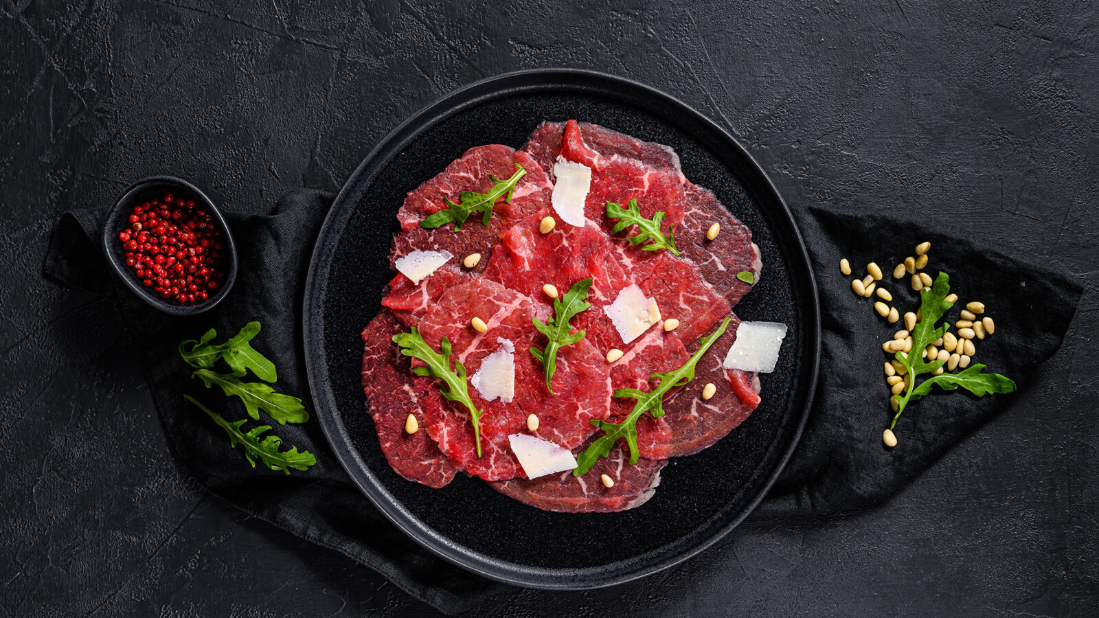 Antipasti Carpaccio met Zeeuwsche Zoute Zeekraal