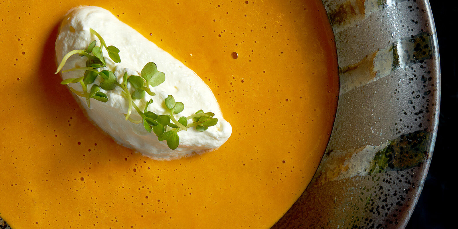 Bisque met creme fraiche