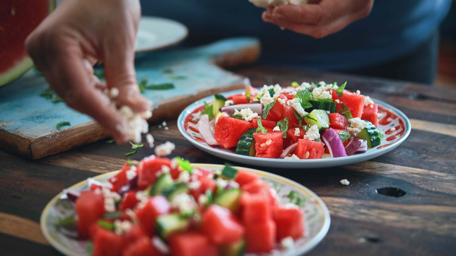 Watermeloensalade Zeeuwsche Zoute Gerookt