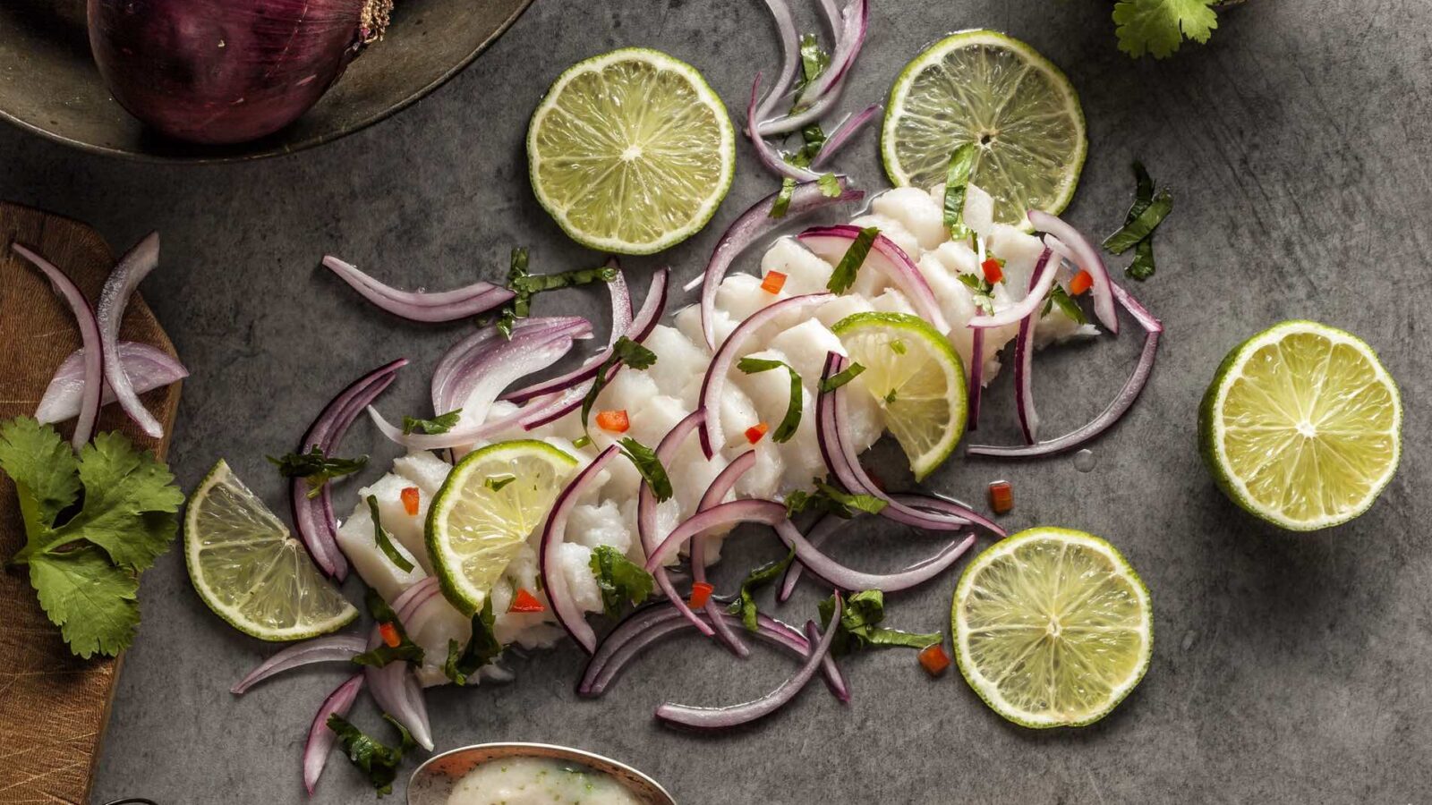 Ceviche met zeekraal